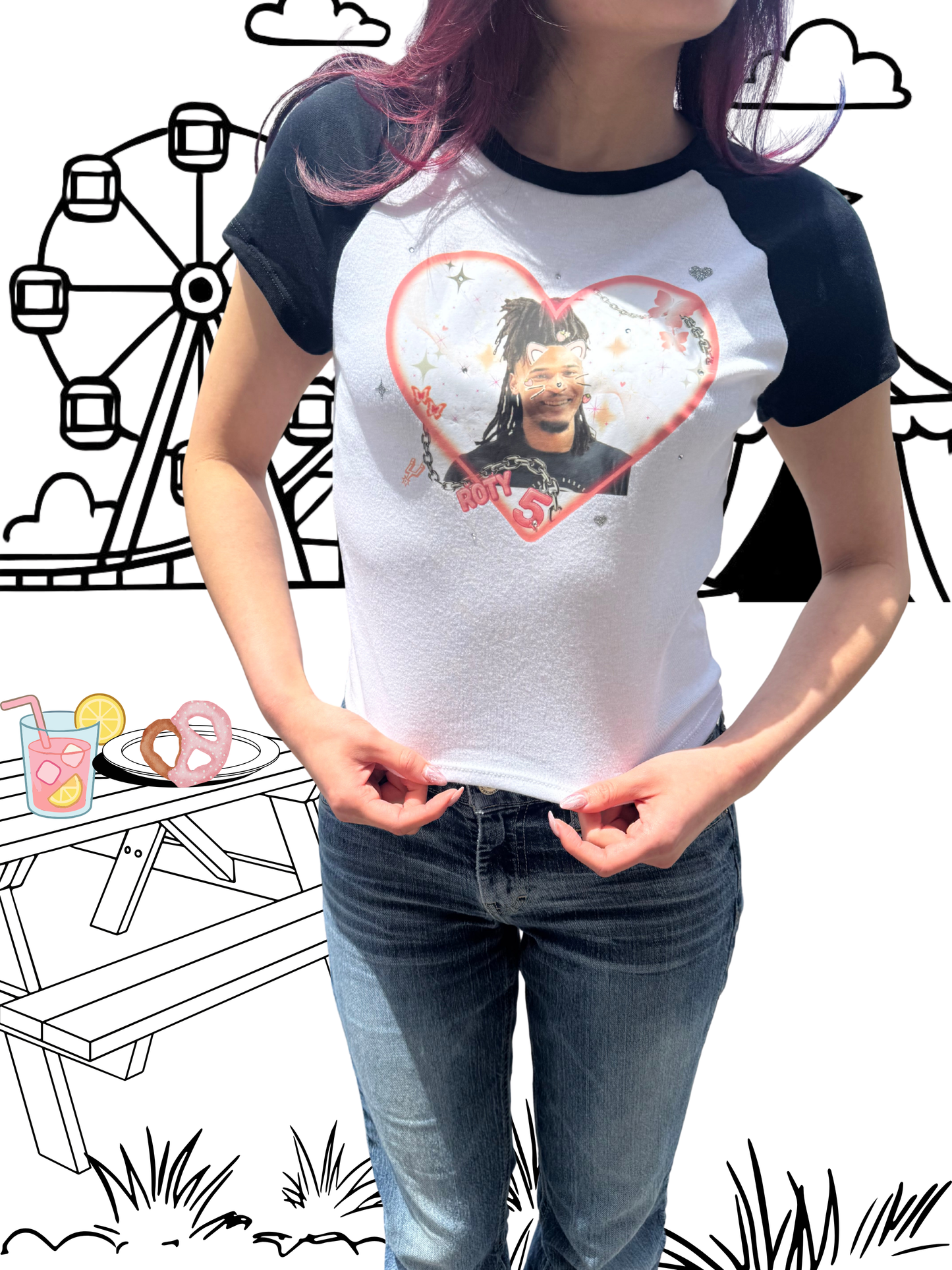 Castle Oppa Kawaii Microribbed Baby Tee