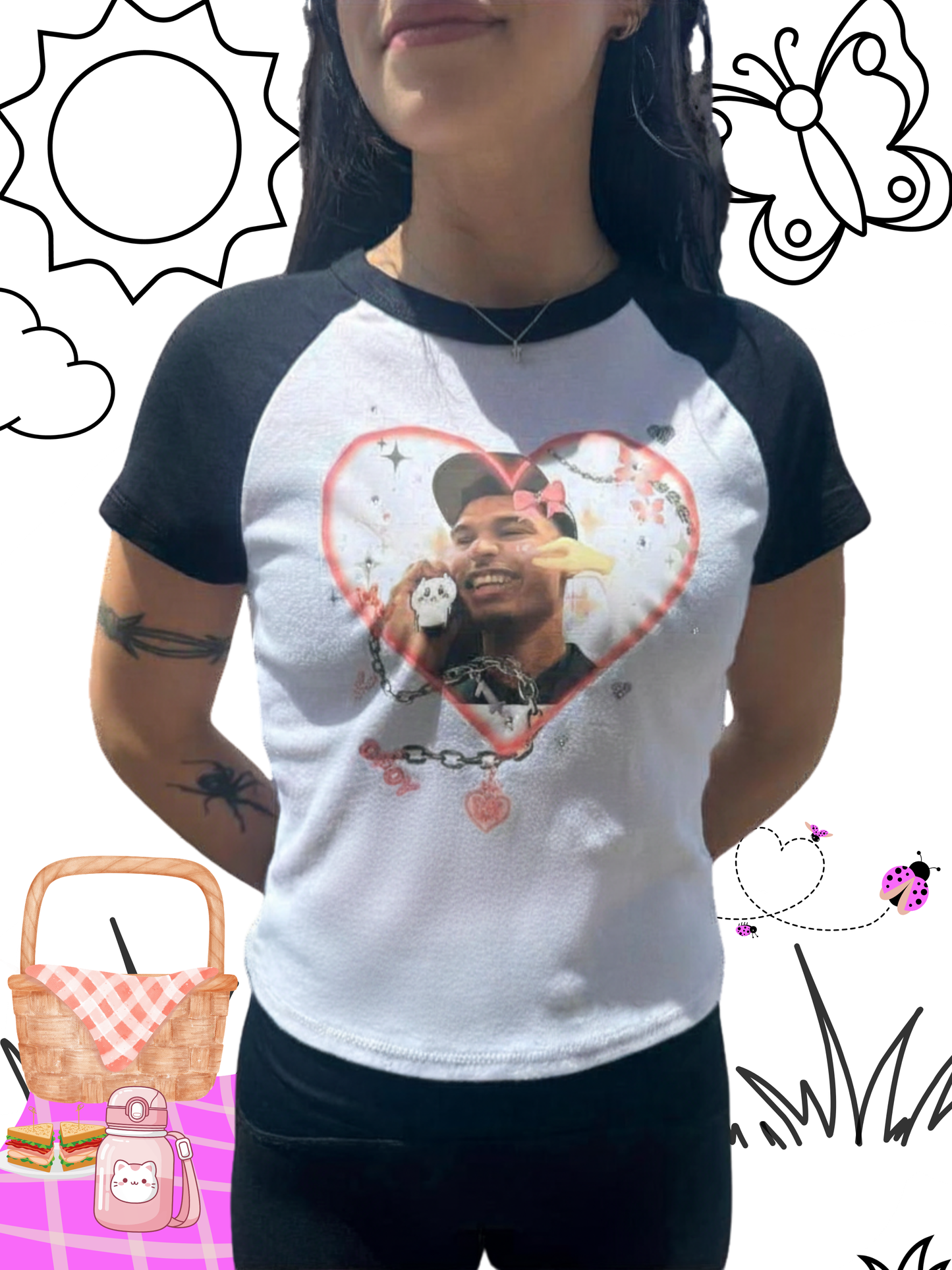 Wemby Oppa Kawaii Microribbed Baby Tee
