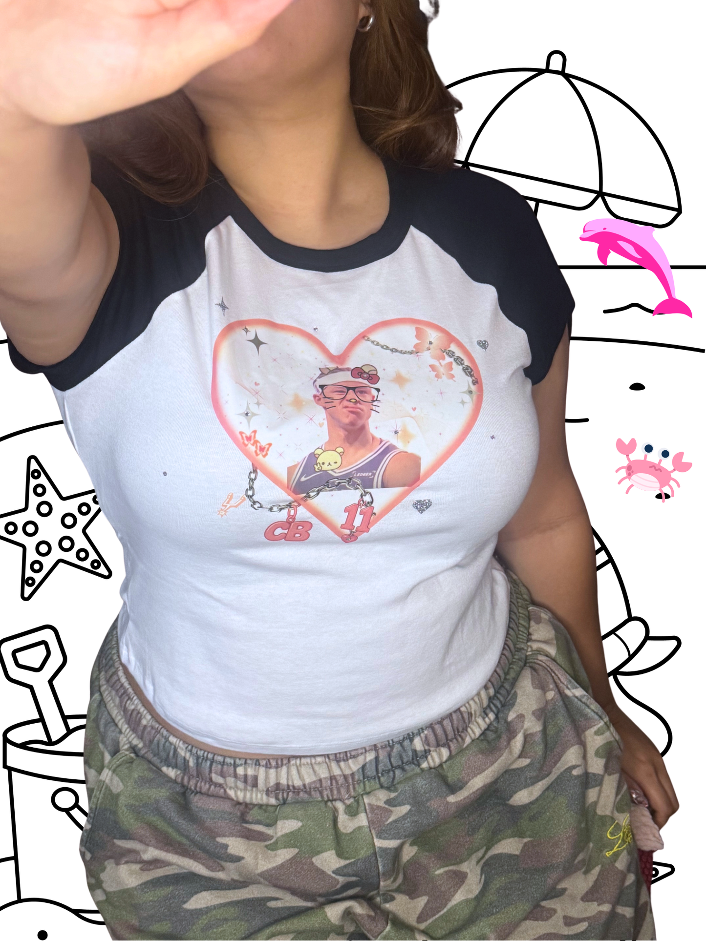 Big Booty Johnson Oppa Kawaii Microribbed Baby Tee
