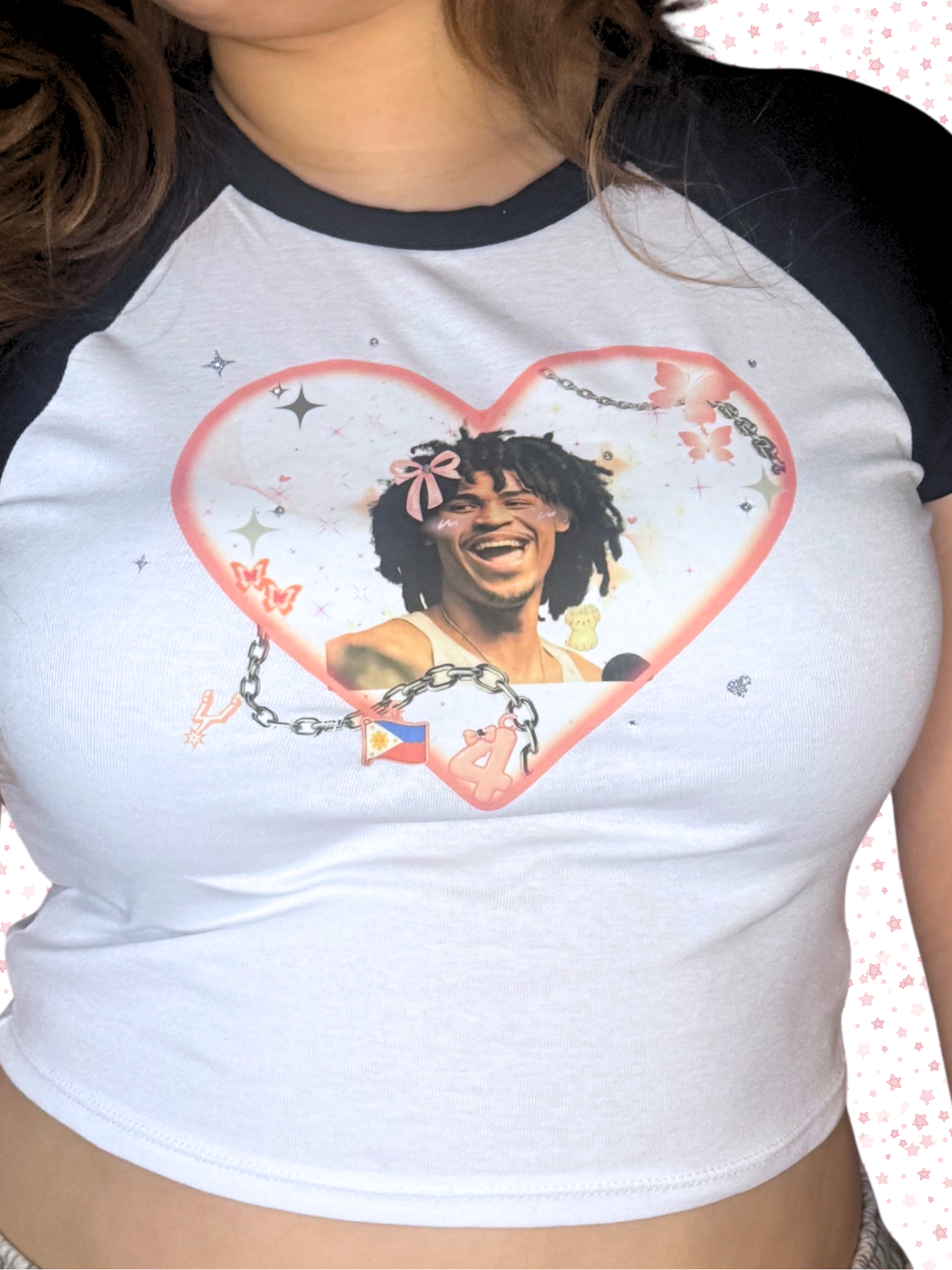 Harper Oppa Kawaii Microribbed Baby Tee