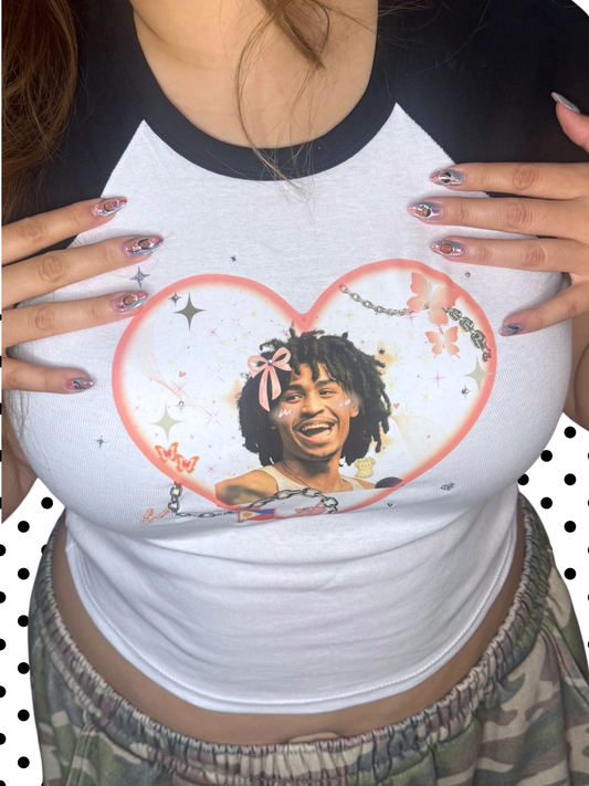 Harper Oppa Kawaii Microribbed Baby Tee